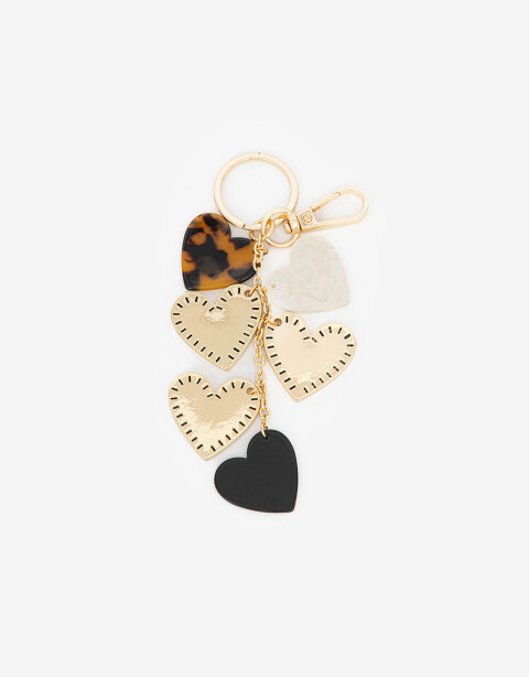 Llavero Lluvia chapas Llavero Y Bag Charm De Corazones - Combinacion Multicolor
