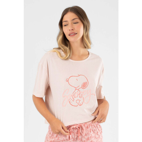 Snoopy pink pj Rosado