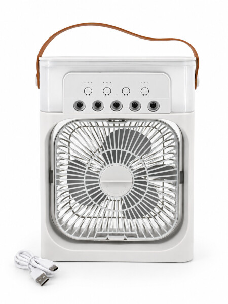 VENTILADOR REFRIGERANTE CON ATOMIZADOR BLANCO (V)