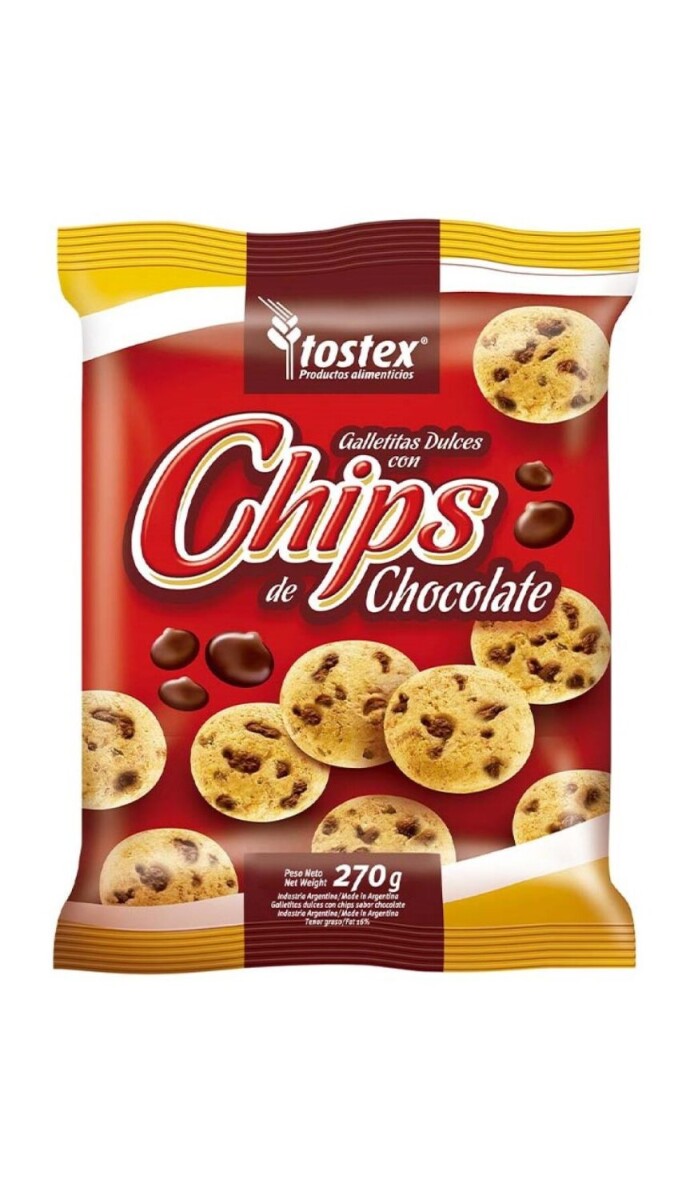 GALLETITA TOSTEX CHIPS CHOCOLATE BOLSA 300g 