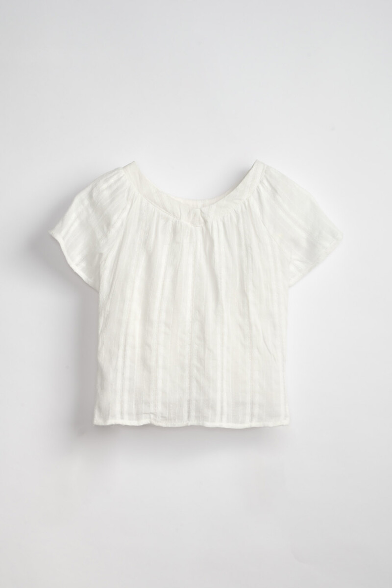 Blusa broderie Crudo