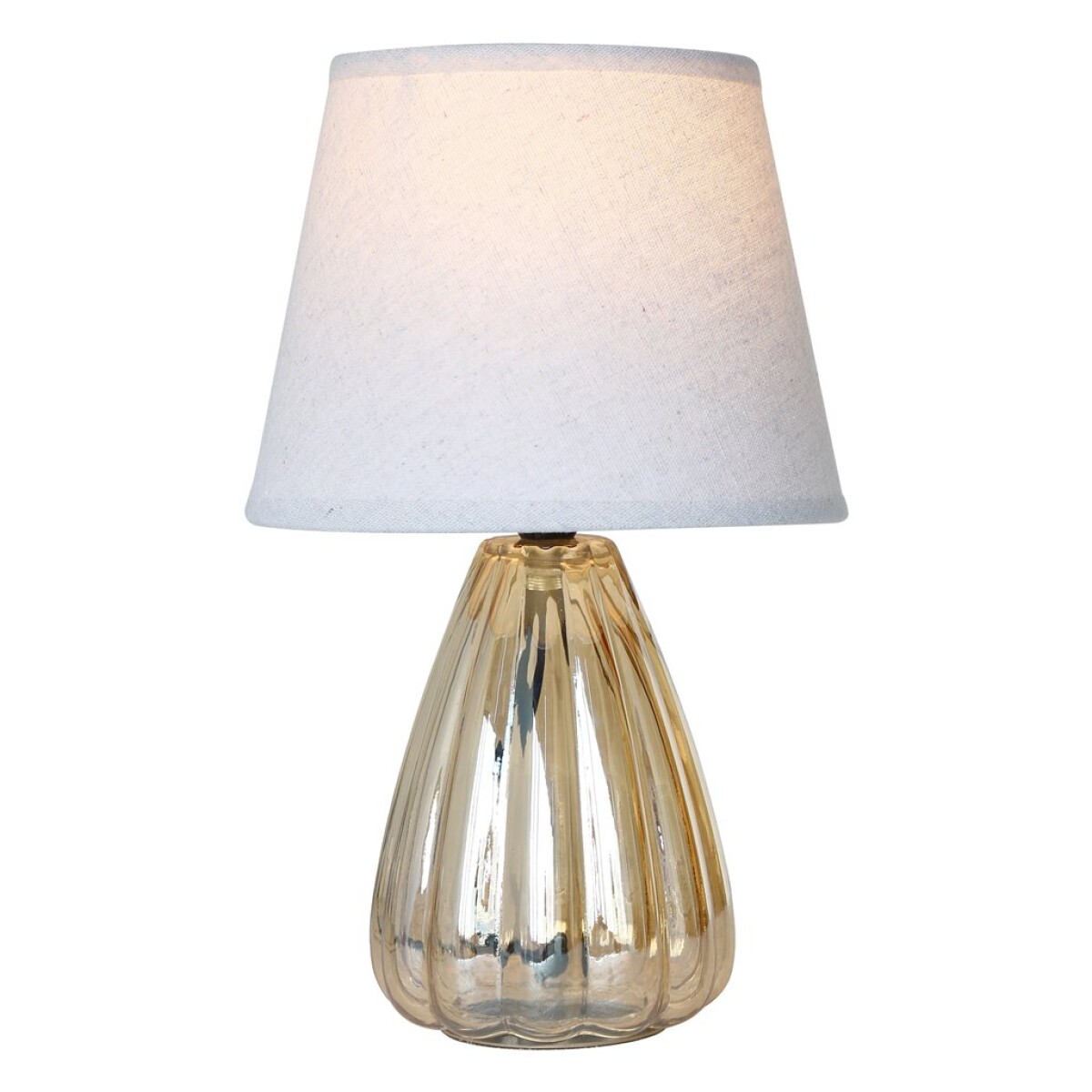 LAMPARA DE MESA BASE VIDRIO 