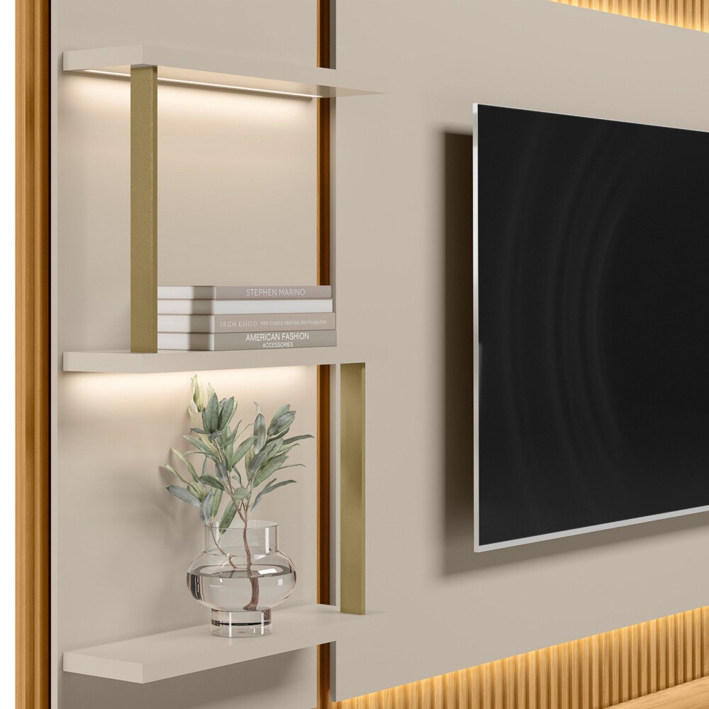 Modular para Tv San Paulo Rack + Panel 2 Laterales Modular para Tv San Paulo Rack + Panel 2 Laterales