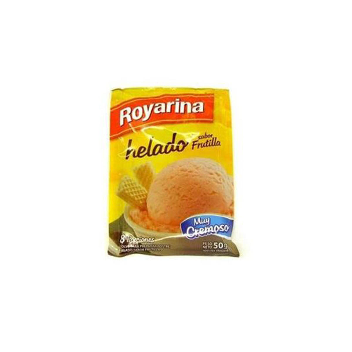 Helado ROYARINA 50 Grs 8 Porciones (Unidad) - Frutilla 