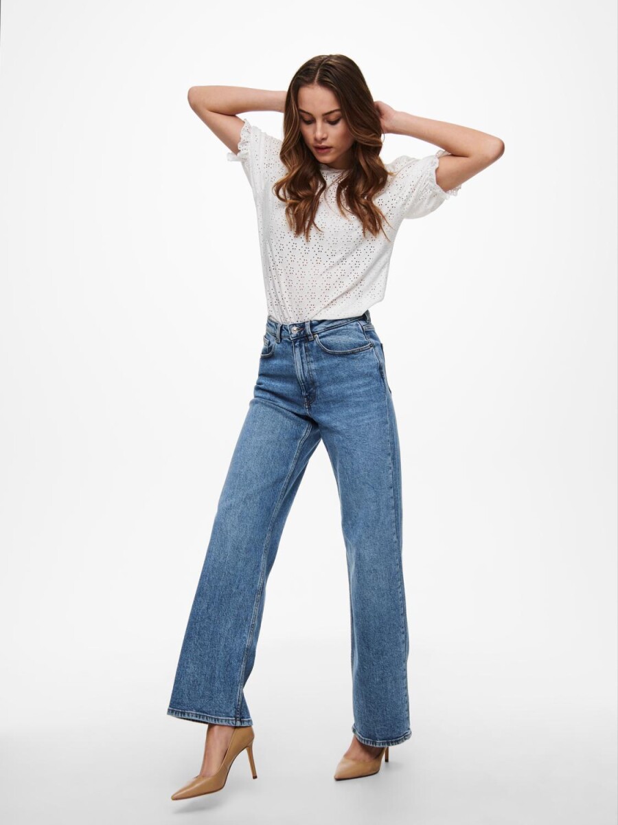 Jeans Juicy Wide Leg - Medium Blue Denim 