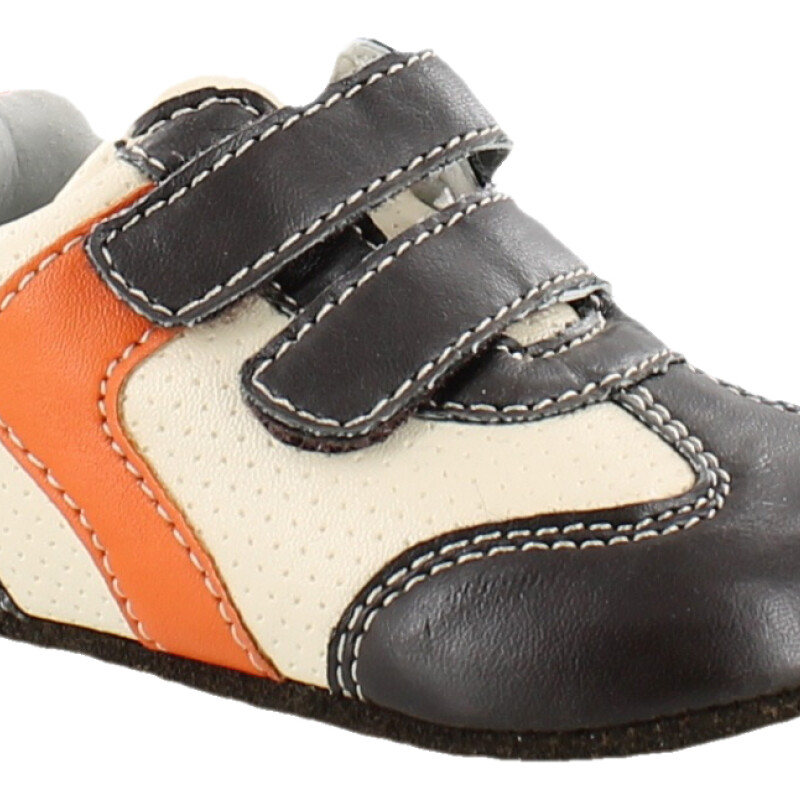 Championes de Niños Croco Kids Casual Marrón Oscuro - Anaranjado