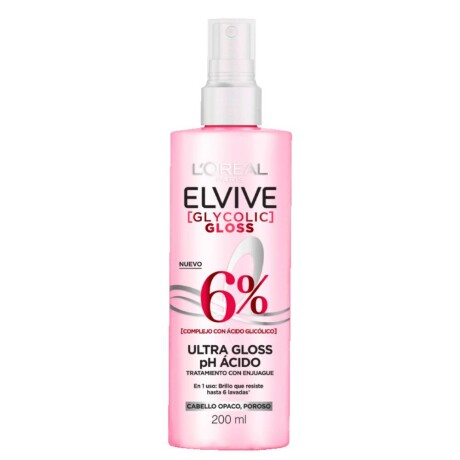 Tratamiento Capilar Elvive L'Oréal Paris Glycolic Gloss Ultra Gloss 200ml Tratamiento Capilar Elvive L'Oréal Paris Glycolic Gloss Ultra Gloss 200ml