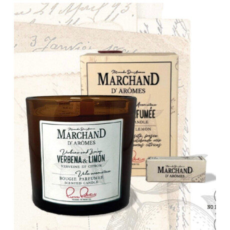 VELA AROMATICA DE SOJA MARCHAND VERBENA & LIMON