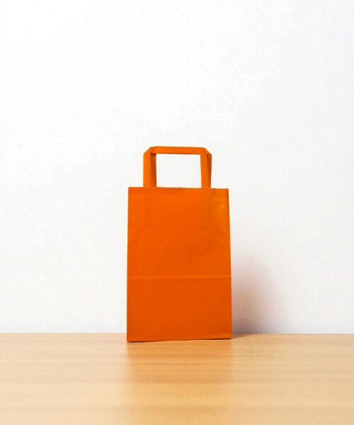 Bolsa lisa acuario 14x08x20 cm NARANJA