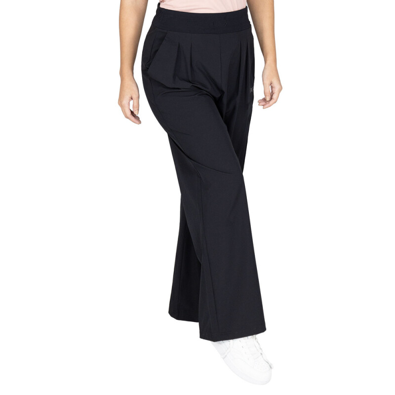 PANT FEM EVERLAST POLY/SPX WIDE TROUSER BK W6 NEGRO