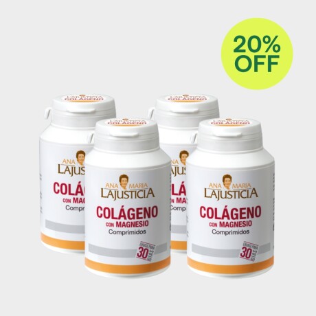 Colágeno con magnesio x 180 comprimidos - 4un. 20% off Colágeno con magnesio x 180 comprimidos - 4un. 20% off