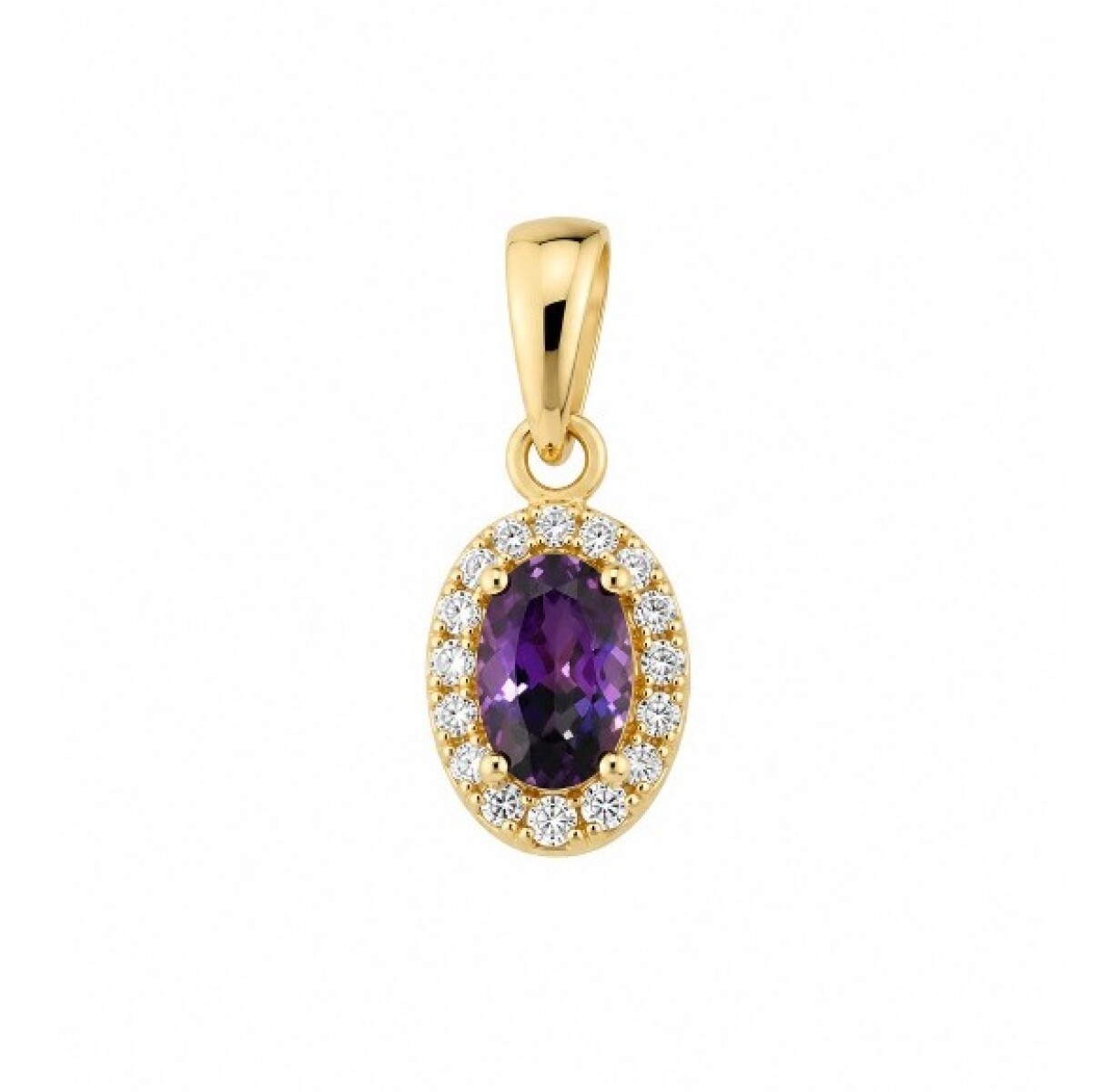 Colgante con zirconia en Oro 10 kt 
