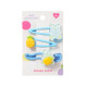 Set accesorios cabello 3pcs celeste