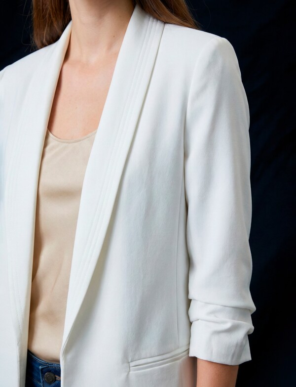 Blazer Manga Frunce CRUDO