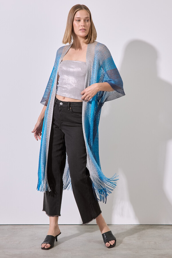 Kimono Shine MULTI/AZUL