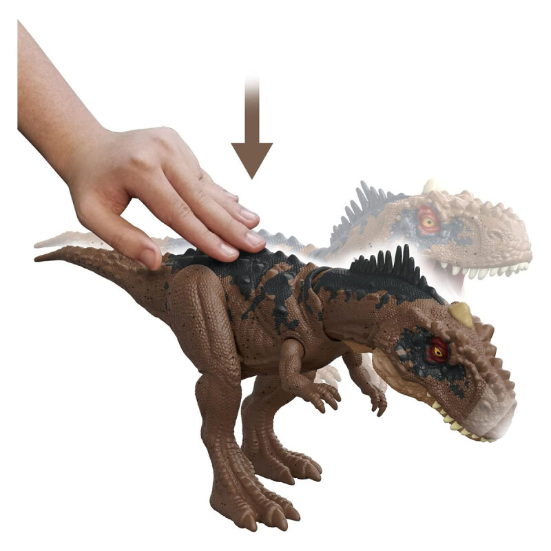 Dinosaurio Jurassic World Rajasaurus Ruge y Golpea Dinosaurio Jurassic World Rajasaurus Ruge y Golpea