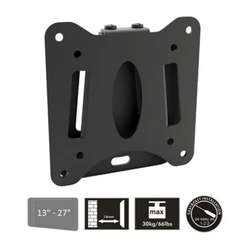 SOPORTE BRATECK LCD-203 FIJO 13” A 27” Sin color
