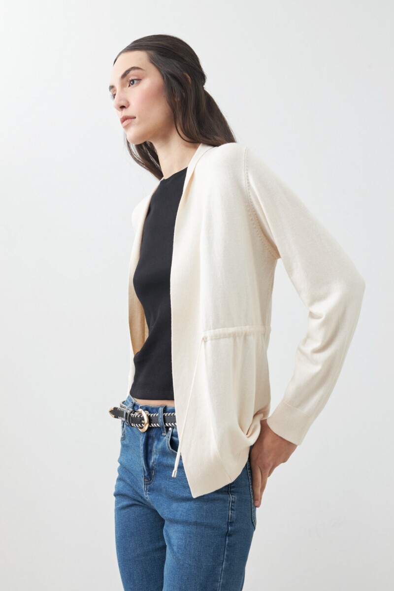 Ruana básica beige