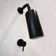 Griferia Ducha Spot Acero Negro Mate Incluye Brazo Y Volante NEGRO
