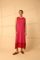 VESTIDO ACAI LONG KNIT Fucsia Y Roj