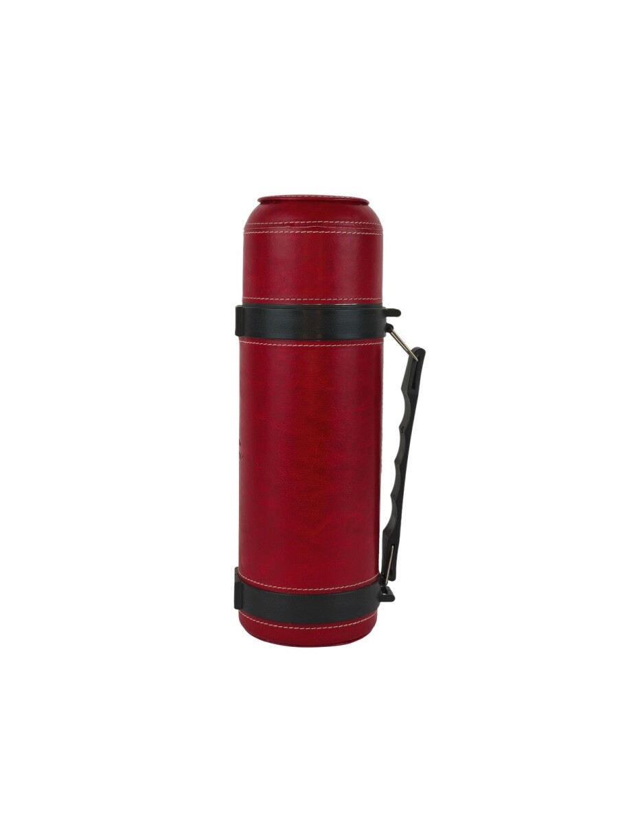Termo de acero forrado 1 litro - Rojo 