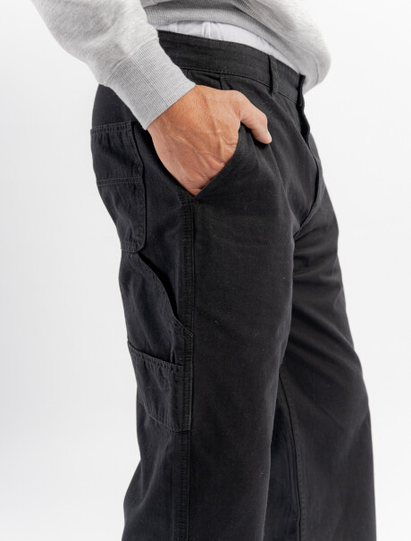 Pantalon carpintero negro