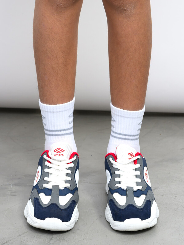 Championes ENJOY Umbro Junior Blanco, Azul Marino, Rojo