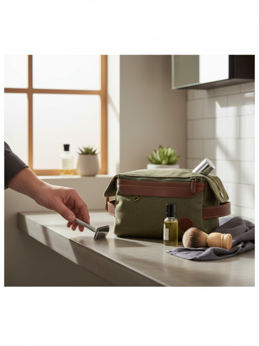 Neceser de Lona Vintage - Verde 