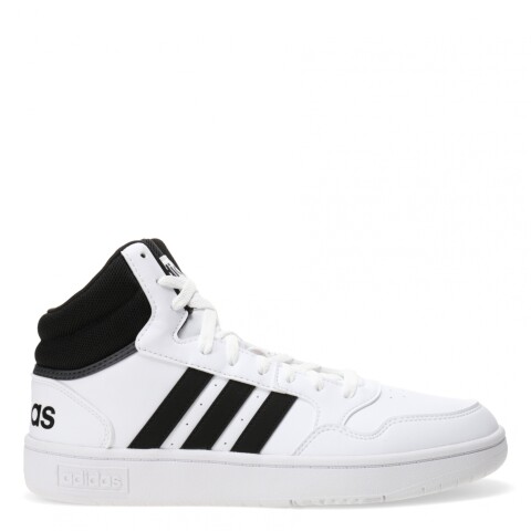 Championes de Hombre Adidas Hoops 3.0 Mid Classic Vintage Blanco - Negro