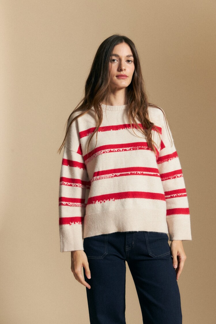 SWEATER OLINDA Beige Melange