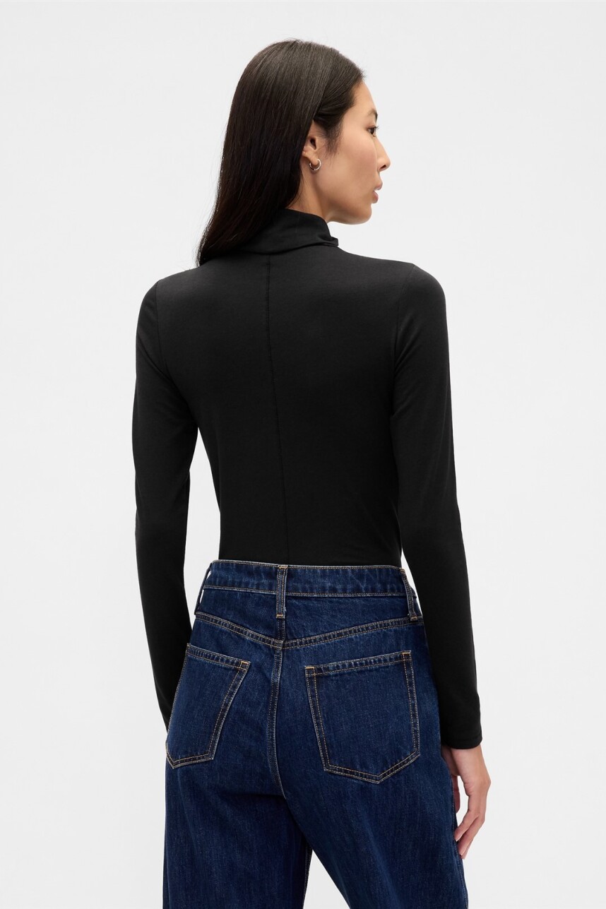 Remera Polera Mujer Black