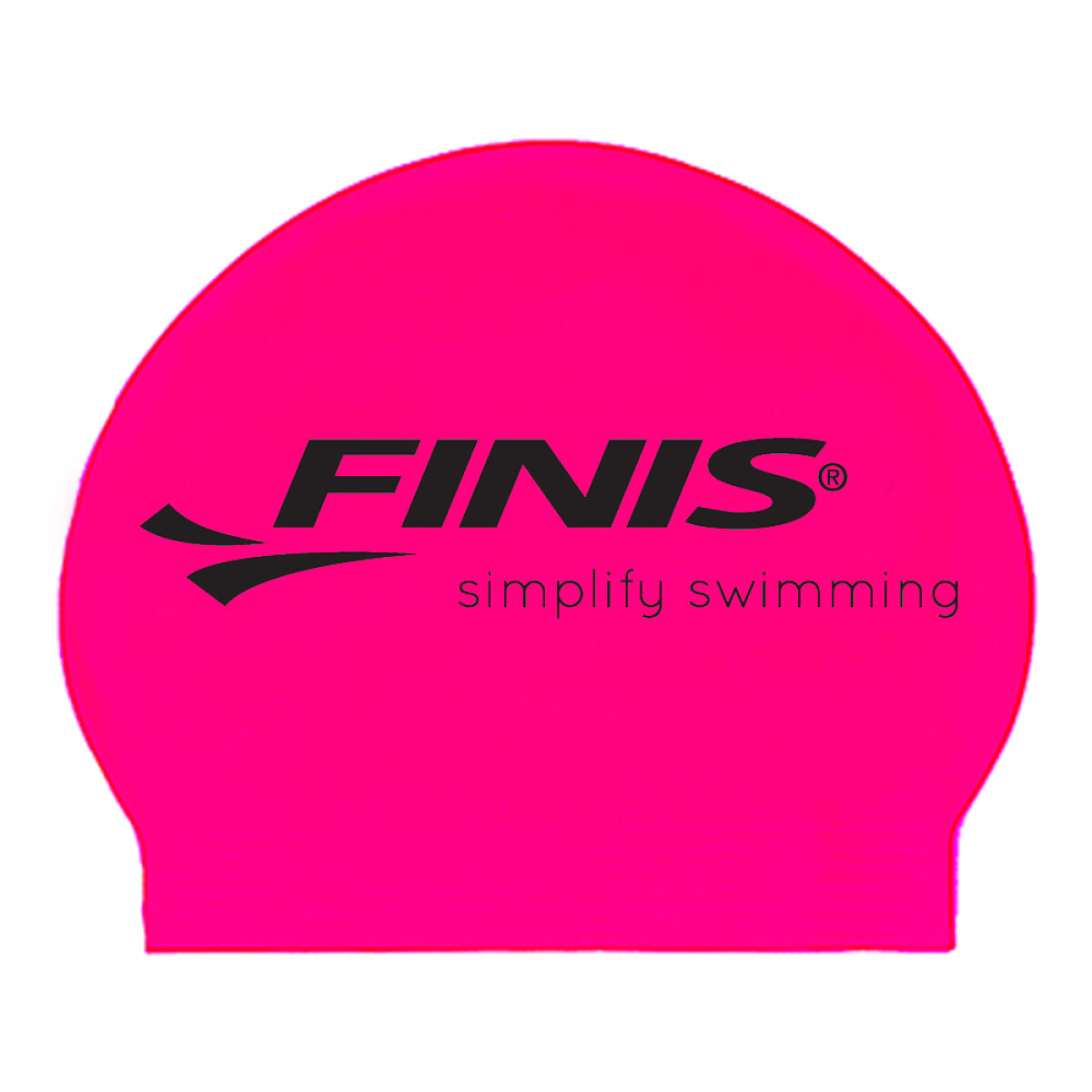 Simplify Swimming Latex Cap Neon Pink 