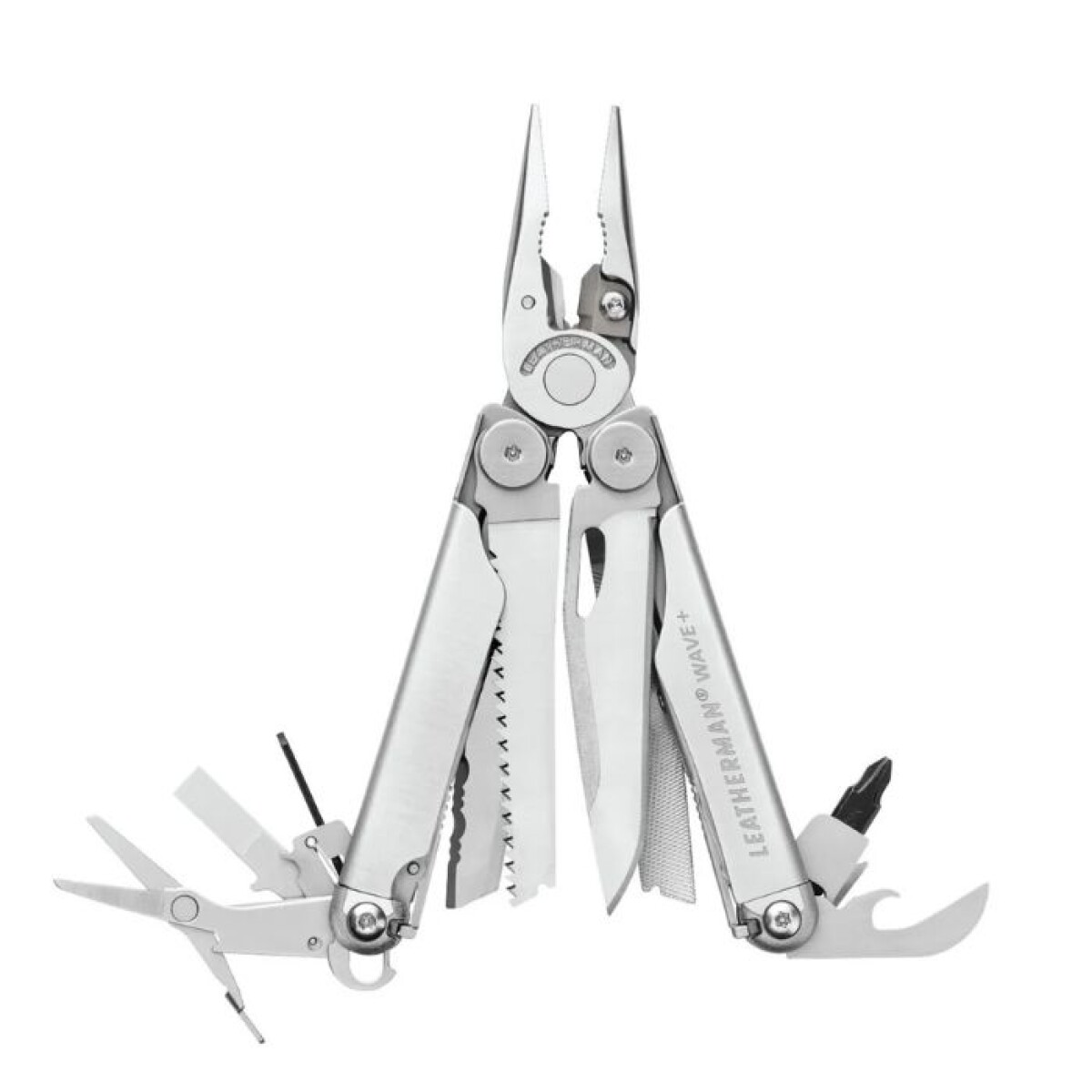 Pinza Multifuncion Navaja Leatherman Wave Plus Black 18 Usos Negro - gris 