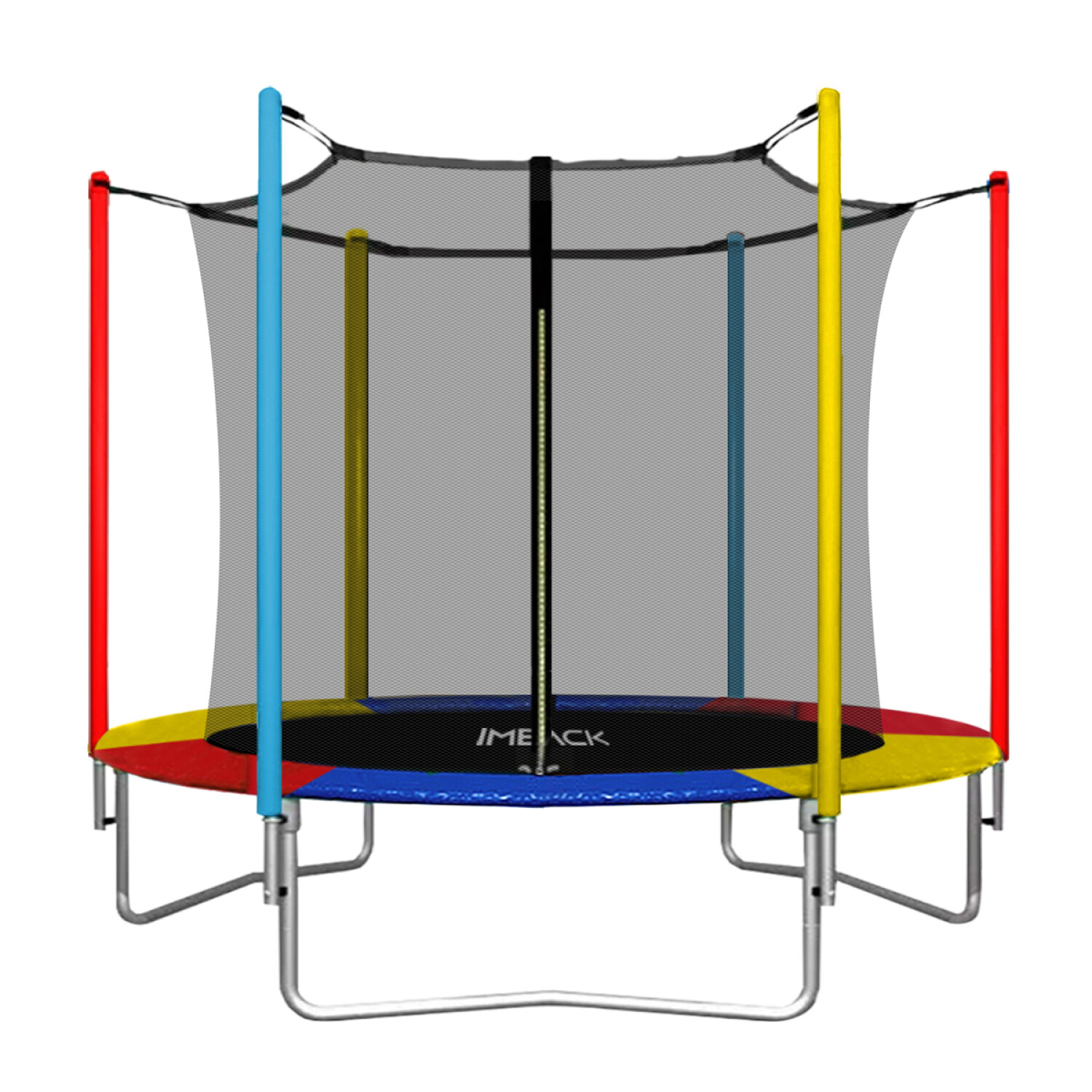 Cama Elástica Infantil Trampolín Para Niños 3 Años Con Red De Seguridad 1635x190 Cm Azul 96381469 Cama Elástica Infantil Trampolín Para Niños 3 Años Con Red De Seguridad 1635x190 Cm Azul 96381469
