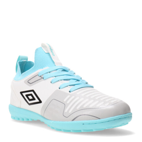Championes Infantiles Umbro Flash HG Blanco - Celeste