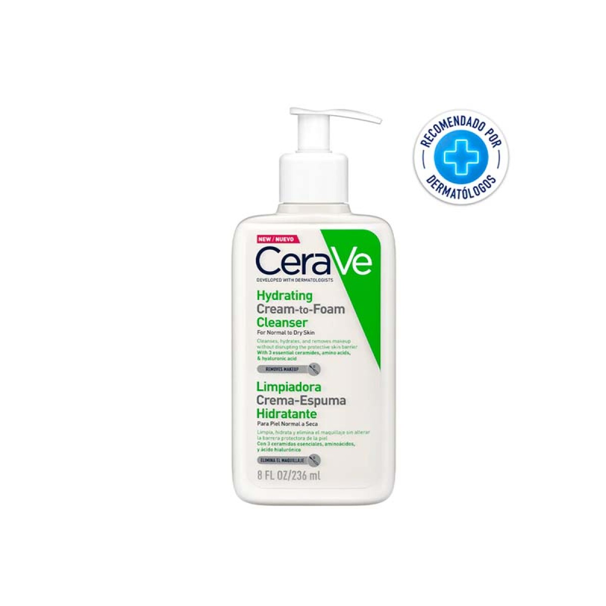 Limpiadora Crema Espuma CeraVe - 236 ml 