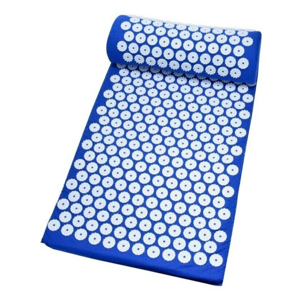 Colchoneta Mat + Almohada Acupuntura Masajeador Relajación Color Variante Azul