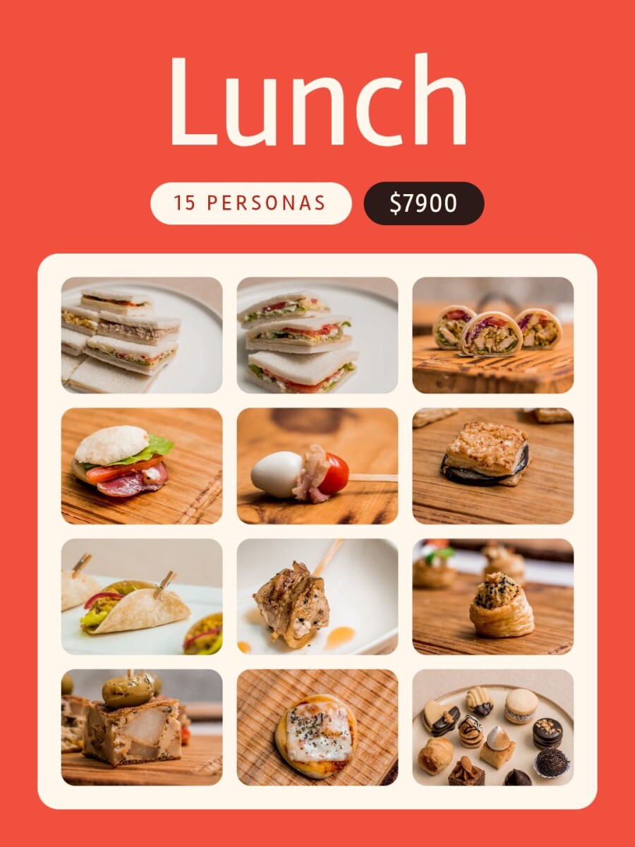 Lunch 15 personas Lunch 15 personas