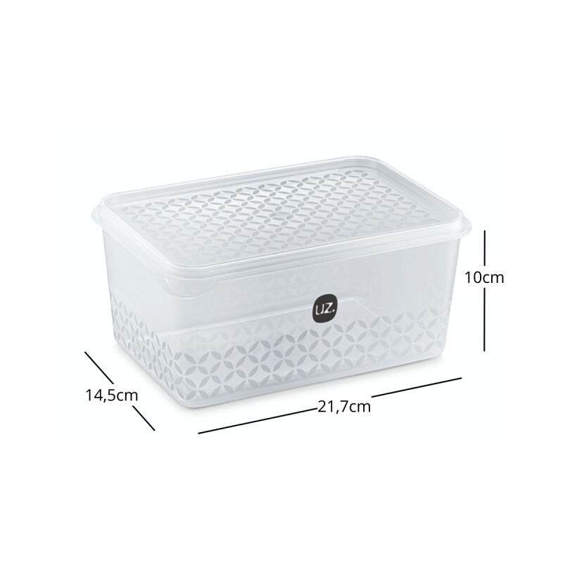 Caja organizadora multiuso 2lts TRANSPARENTE