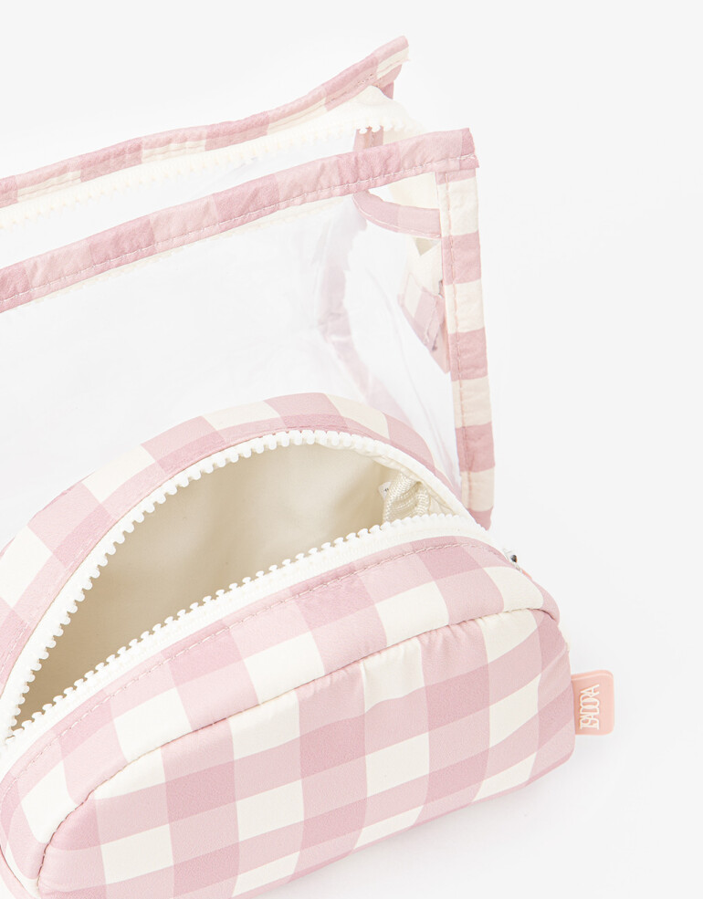 Porta Cosméticos Set De Portacosméticos Cuadrillé - Estampado Geometrico