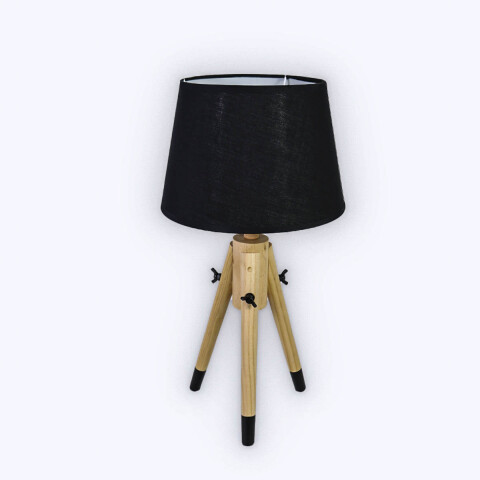 LAMPARA NEGRA P/MESA 24X48CM Unica
