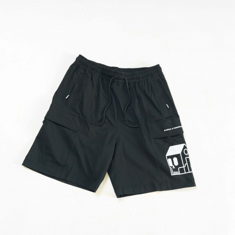 Short Logo Bermuda Nylon Negro