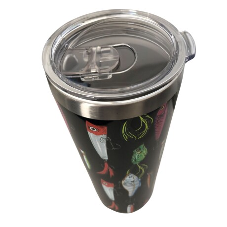 Vaso térmico con tapa 950ml - Fishing Buzz Negro