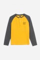 Remera m/l manga ranglán AMARILLO