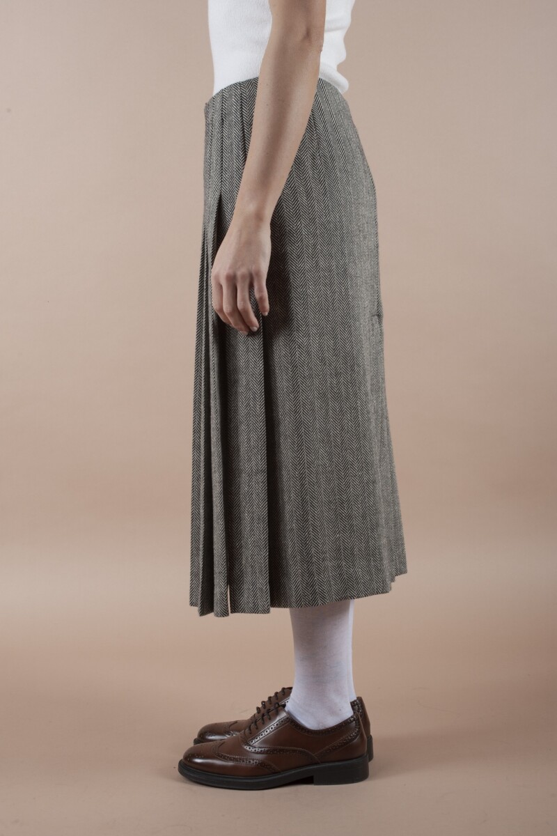 FALDA MIDI Gris