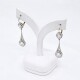 Caravanas En Oro Blanco, Brillantes Y Diamantes Caravanas En Oro Blanco, Brillantes Y Diamantes
