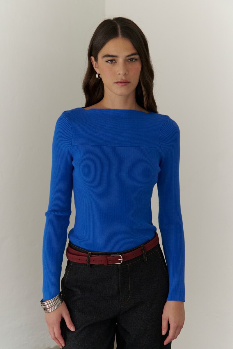 BUZO MORLEY BOTE - AZUL 