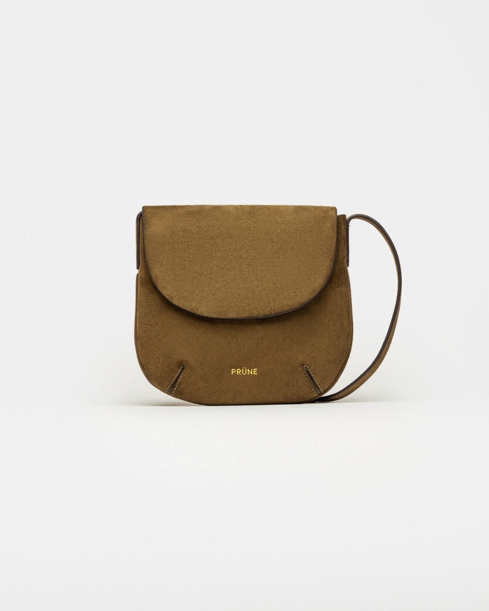 Mini Bag Mod en efecto gamuza - Verde 
