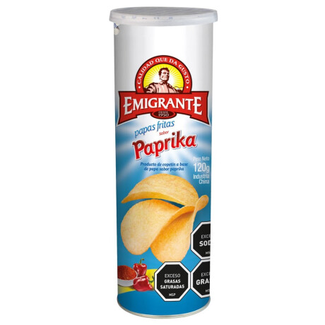 SNACK PAPAS TUBO EMIGRANTE 120G PAPRIKA SNACK PAPAS TUBO EMIGRANTE 120G PAPRIKA