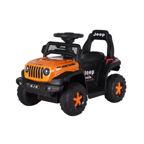 Jeep a Bateria Y Push Car 2 en 1 NARANJA Jeep a Bateria Y Push Car 2 en 1 NARANJA